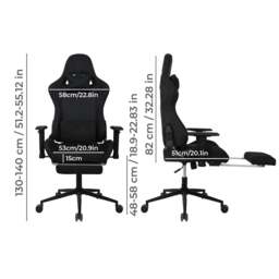 Rackhams Ergonomic Office Chair 165° Reclining Executive Computer Chair with Spring Seat - thumbnail 3