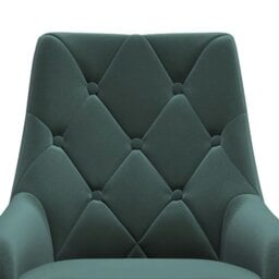 Rackhams Set of 2 Dining Chair with Velvet Upholstery Green/Blue/Grey - Grey - thumbnail 6