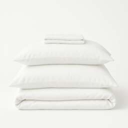 Rackhams Bed Sheet Set (Organic Cotton Satin) - King - Oxford - thumbnail 1