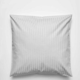 Rackhams 540 Thread Count Satin Stripe Continental Pillowcase - Platinum - One Size - Platinum - 100% Cotton - thumbnail 2