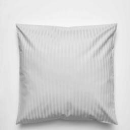 Rackhams 540 Thread Count Satin Stripe Continental Pillowcase - Platinum - One Size - Platinum - 100% Cotton