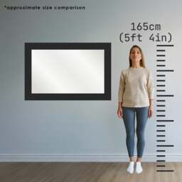 Rackhams Molly Triple Glass Framed Wall Mirror 120cm x 80cm - thumbnail 3