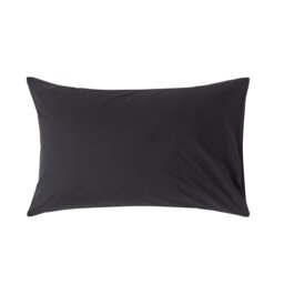 Rackhams Egyptian Cotton Housewife Pillowcase 200 TC, Standard Size - Black