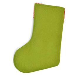 Rackhams Medium Green Santa Christmas Stocking for Festive Home Decoration and Small Gifts - thumbnail 3
