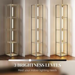 Rackhams Floor Lamp for Living Room, Standing Lamp with Foot Switch, - White - thumbnail 6