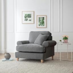 Rackhams The Bromfield Arm Chair - Charcoal