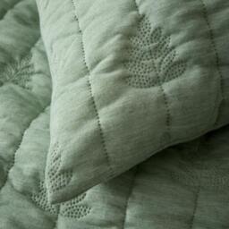 Rackhams Tamba Leaf Pinsonic Duvet Cover Set Green - Super King - Green - thumbnail 3