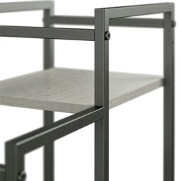 Rackhams Weston Plant Stand with 3 Shelves Black/Natural - Cream - thumbnail 4