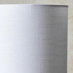 Rackhams Emmy Satin Nickel and Clear Glass Table Lamp - thumbnail 5