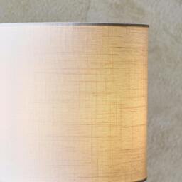 Rackhams Emmy Satin Nickel and Clear Glass Table Lamp - thumbnail 4