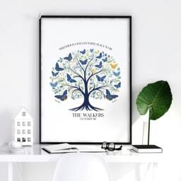 Rackhams Print For Living Room - Set of 1 Botanical Wall art Prints - A3 11.69 x 16.54 in / 29.7 x 42 cm - Satin Photo paper 280 gsm - White Frame - thumbnail 4