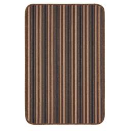 Rackhams Washable All-Purpose Stripe Chocolate Mats - 67X180 cm - thumbnail 2