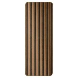 Rackhams Washable All-Purpose Stripe Chocolate Mats - 67X180 cm - thumbnail 1