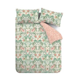 Rackhams Clarence Floral Reversible Duvet Cover Set - Natural - King - thumbnail 4