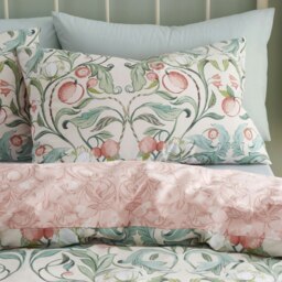 Rackhams Clarence Floral Reversible Duvet Cover Set - Natural - King - thumbnail 2
