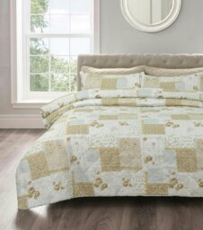Rackhams Maya Cotton Blend Quilted Bedspread Set - Grey - Single - thumbnail 2