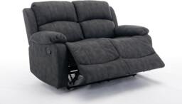 Rackhams Recliner Sofa, Leathaire Fabric Manual Recliner Armchair 105–135 Degrees Recliner Padded Sofa with Adjustable Backrest and Footrest - 3+1+1 Seater Set - thumbnail 2