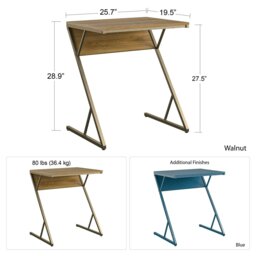 Rackhams Regal Accent Table Laptop Desk in Walnut Look - thumbnail 5
