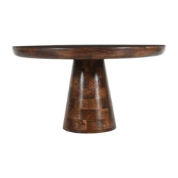 Rackhams Monco Dark Mango Wood Round Coffee Table - thumbnail 4