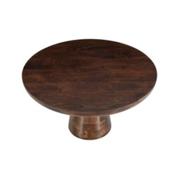 Rackhams Monco Dark Mango Wood Round Coffee Table - thumbnail 5