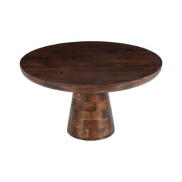 Rackhams Monco Dark Mango Wood Round Coffee Table