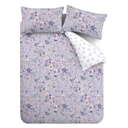 Rackhams Isadora Floral Duvet Cover Set - Lilac - Double - thumbnail 3