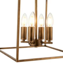 Rackhams Grove Matte Antique Brass Ceiling Light Pendant - thumbnail 5