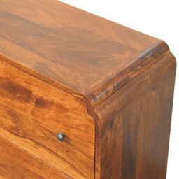 Rackhams Solid Wood Newton Chestnut 3 Drawer Chest - thumbnail 6