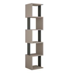 Rackhams Piri 5 Tier Tall Freestanding Bookcase (H) 161cm - Ancient White - thumbnail 3