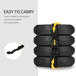 Rackhams Total 12KG Gazebo Weights Set of 4, Weights for Gazebo Legs with Reinforce Pins and Carry Belt, for Canopies Tents - thumbnail 6