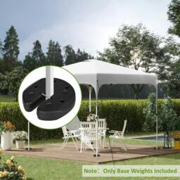 Rackhams Total 12KG Gazebo Weights Set of 4, Weights for Gazebo Legs with Reinforce Pins and Carry Belt, for Canopies Tents - thumbnail 2