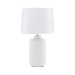 Rackhams Ebbie White Ceramic Table Lamp - thumbnail 3