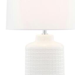 Rackhams Ebbie White Ceramic Table Lamp - thumbnail 4