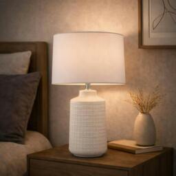 Rackhams Ebbie White Ceramic Table Lamp