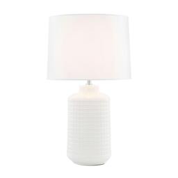 Rackhams Ebbie White Ceramic Table Lamp - thumbnail 2