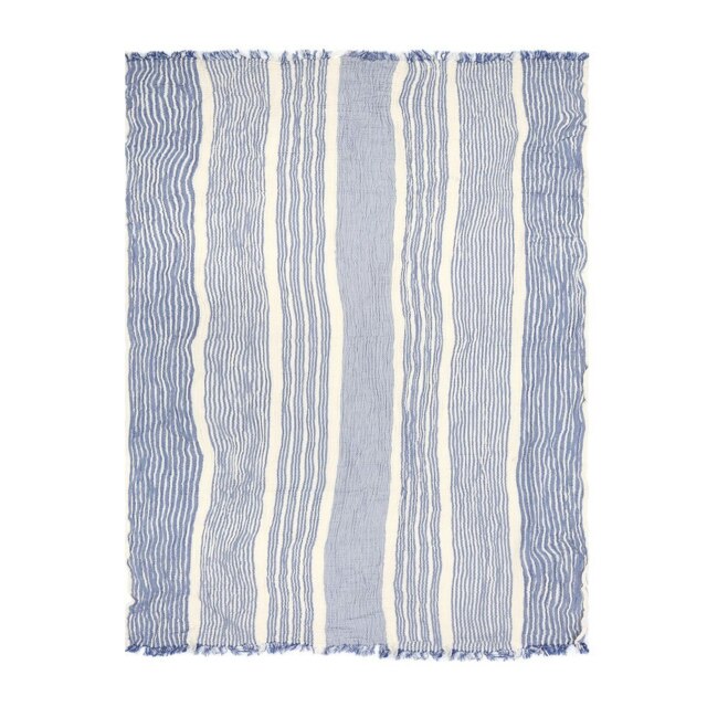 Rackhams Lulu Muslin Cotton Bath Sheet - Navy - image 1