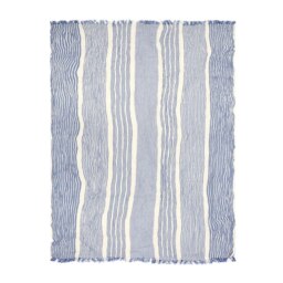 Rackhams Lulu Muslin Cotton Bath Sheet - Navy - thumbnail 1