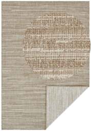 Rackhams Mèlange Reversible Indoor & Outdoor Beige Rug - 80X150 cm - thumbnail 1
