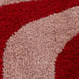 Rackhams Joli Striped Red & Pink Rug - 80X150 cm - thumbnail 3