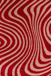 Rackhams Joli Striped Red & Pink Rug - 80X150 cm - thumbnail 1
