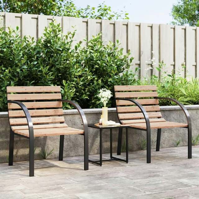 Rackhams Garden Chairs 2 pcs Wood
