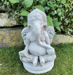 Rackhams Stunning Small Ganesh Garden Statue - thumbnail 5