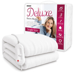 Rackhams Electric Blanket Single Fully Heated Mattress Cover Underblanket with Elasticated Skirt - thumbnail 1