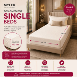 Rackhams Electric Blanket Single Fully Heated Mattress Cover Underblanket with Elasticated Skirt - thumbnail 2