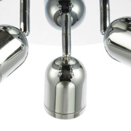 Rackhams Modern Triple Metal Spot IP44 Bathroom Chrome Ceiling with Adjustable Heads - thumbnail 3