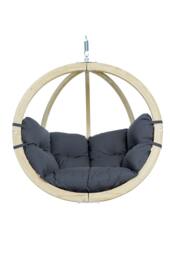 Rackhams Globo Hanging Egg Chair - Anthracite Grey