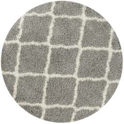 Rackhams Moroccan Grey Shaggy Rug - 710 - Ø 120 cm - thumbnail 1