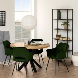 Rackhams Newcastle Tall Bookcase with 5 Shelves in Matt Black - 1 - Black - Metal - thumbnail 5