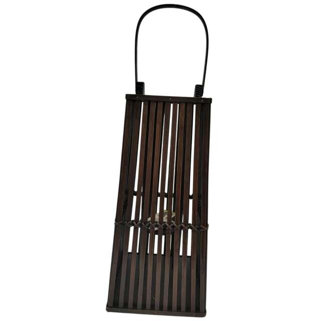 Rackhams Silo Wicker Candle Lantern - Brown - Brown - 67cm x 30cm x 30cm - 100% Mixed - image 1