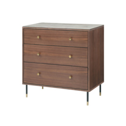 Rackhams Willow 3 Drawer Chest - Timber Tobacco - Timber Tobacco - thumbnail 2